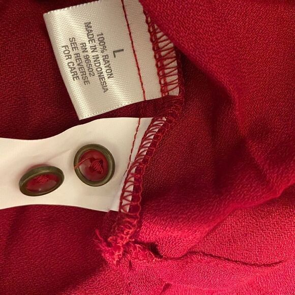 NWT dress barn long sleeve blouse size large - Picture 4 of 4